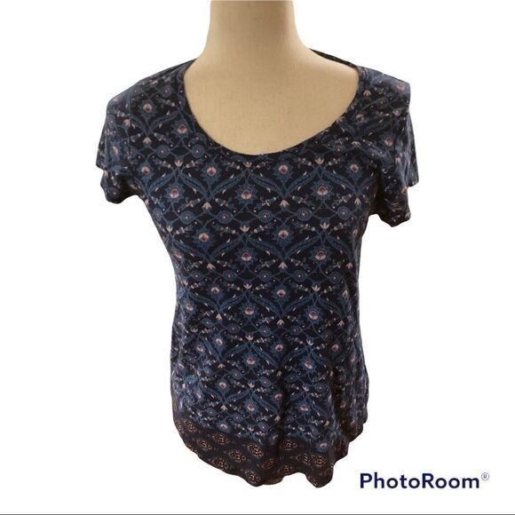 Lucky 🍀 Brand Blue Floral Top - Picture 1 of 5